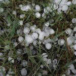 hail stones from a storm